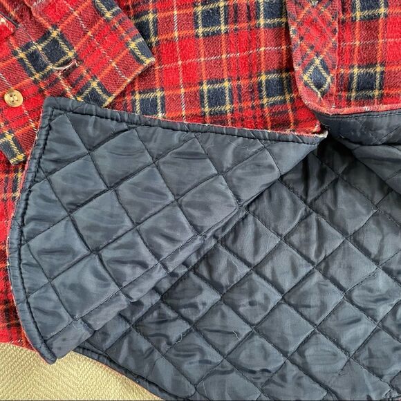 Vintage Northwest Territory Quilted Flannel Shacket Shirt L - Picture 4 of 6